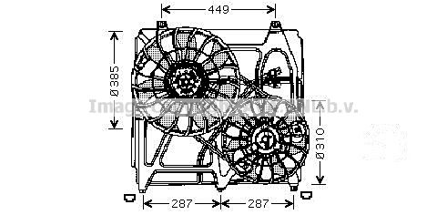 AVA QUALITY COOLING Tuuletin, moottorin jäähdytys KA7509